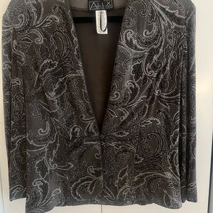 Women's Black Paisley Jacket